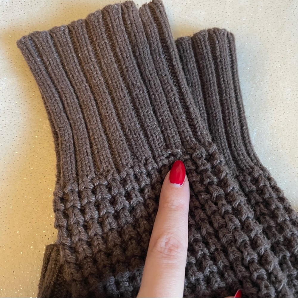 Y2K AEROPOSTALE BROWN KNIT CARDIGAN SWEATER WITH HOOD✨ - Picture 8 of 8